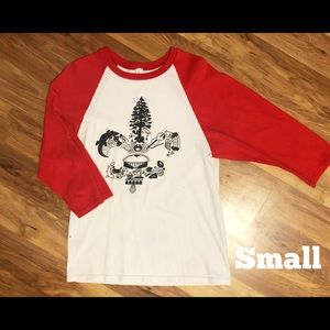ULL Fleur De Lis Baseball Tee